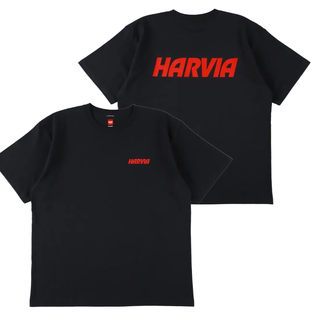 ハルビアロゴ入りTシャツ黒 XL
