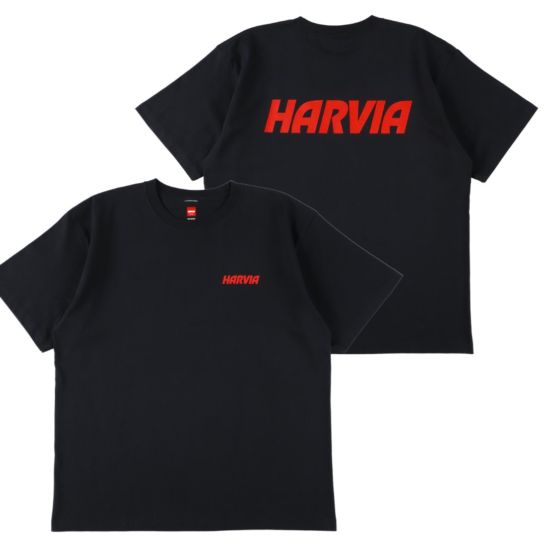 ハルビアロゴ入りTシャツ黒 XL